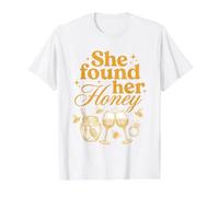 She Found Her Honey Bridal Shower Bride To Bee Bachelorette Camiseta gráfica económica, Hombre, Blanco, XL