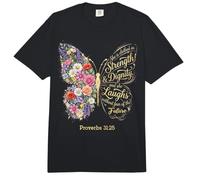 She Is Clothed with Strength & Dignity Bible Proverbs 31:25 Comfort Colors Adult Heavyweight T-Shirt