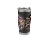 She Is Clothed With Strength & Dignity Christian Women Vaso térmico de acero inoxidable de doble pared