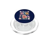 She Is Mom Floral Cute Mama - Gráfico de Flores para el día de PopSockets PopGrip para MagSafe