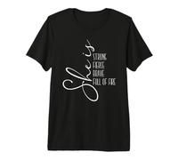 She is Strong, Fierce, Brave - Mensaje Inspirador Camiseta Premium