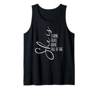 She is Strong, Fierce, Brave - Mensaje Inspirador Camiseta sin Mangas