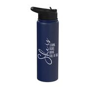 She is Strong, Fierce, Brave - Mensaje inspirador Stainless Steel Insulated Water Bottle