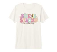 She Is Strong Proverbs 31:22 Gráfico Floral Camiseta Premium
