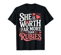 She Is Worth Far More Than Rubies Mujeres cristianas - Camiseta