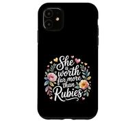 She Is Worth Far More Than Rubies Mujeres cristianas |- Carcasa para iPhone 11