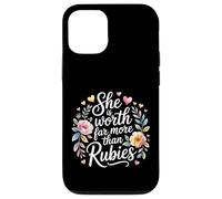 She Is Worth Far More Than Rubies Mujeres cristianas |- Carcasa para iPhone 12/12 Pro