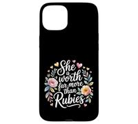 She Is Worth Far More Than Rubies Mujeres cristianas |- Carcasa para iPhone 15 Plus
