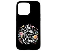 She Is Worth Far More Than Rubies Mujeres cristianas |- Carcasa para iPhone 15 Pro MAX