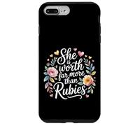 She Is Worth Far More Than Rubies Mujeres cristianas |- Carcasa para iPhone 7 Plus/8 Plus