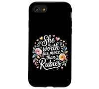She Is Worth Far More Than Rubies Mujeres cristianas |- Carcasa para iPhone SE (2020) / 7/8