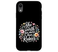 She Is Worth Far More Than Rubies Mujeres cristianas |- Carcasa para iPhone XR