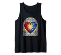 She Loves Jesus and America Too USA - Vidrieras Estilo Camiseta sin Mangas