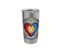 She Loves Jesus And America Too USA - Vidrieras estilo Vaso térmico de acero inoxidable de doble pared