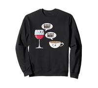 She Loves Me More Wine Café Beber Mamá Vino Amante del café Sudadera