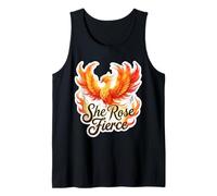 She Rose Fierce - Fénix para mujer, cenizas crecientes Camiseta sin Mangas