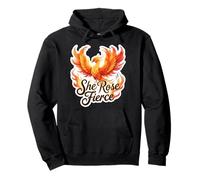 She Rose Fierce - Fénix para mujer, cenizas crecientes Sudadera con Capucha
