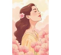 She Smiles Through The Storms, And That’s What Makes Her Truly Lovely: Tulip Inspired Lined Notebook Perfect Gift for Women and Girls for School, Work or Personal Use Cream Paper