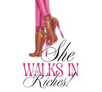 She Walks In Riches Affirmation Journal: Open Toe Heel
