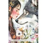 She Walks with the Wolf - A soft cover blank lined journal: For Inner Strength, Spiritual Reflection & Personal Growth