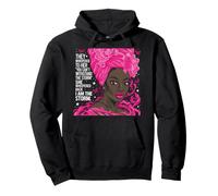 She Whispered Back Soy The Storm Cáncer de Mama Mujeres Negras Sudadera con Capucha