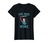 She Who Dares GANA el diseño gráfico de guerrera Feminista Camiseta