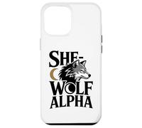 She-Wolf Alpha Fuerte Confiado Poderoso Alfa Hombre Lobo Chica Carcasa para iPhone 12 Pro MAX