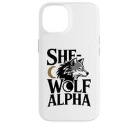 She-Wolf Alpha Fuerte Confiado Poderoso Alfa Hombre Lobo Chica Carcasa para iPhone 14