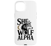 She-Wolf Alpha Fuerte Confiado Poderoso Alfa Hombre Lobo Chica Carcasa para iPhone 15 Plus
