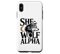 She-Wolf Alpha Fuerte Confiado Poderoso Alfa Hombre Lobo Chica Carcasa para iPhone XS MAX