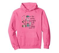 She Works Willingly with Her Hands For Pink Nurse Girlfriend Sudadera con Capucha