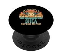 SHEA Cute Retro Girls Groovy SHEA Personalized Name PopSockets PopGrip Adhesivo