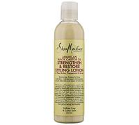 Shea Moisture Aceite de ricino negro jamaicano fortalece y restaura el cabello, loción sin sulfatos ni silicona, para cabello procesado químicamente, peinado con calor o natural, 237 ml