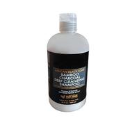Shéa Moisture Champú Purificante con Jabón Negro Africano y Carbón de Bambú - Anticaspa, Detox para Cuero Cabelludo Graso, Sin Sulfatos, 384ml