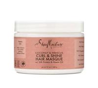 Shea Moisture Coco Y Hibisco Rizos Brillo Cabello Mascarilla Seda Proteína 340g