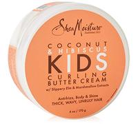 SHEA MOISTURE KIDS CURLING BUTTER CREAM 170G | Para rizos infantiles: definido, suaviza e hidrata el cabello con aceite de coco, hibisco y manteca de karité.