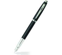 Sheaffer 100 Negro Mate Estilográfica Medio Con Detalle Cromado