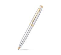 Sheaffer 100 Refillable Twist-Action Metal Ballpoint Pen with Polished Gold Appo