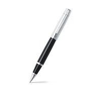 Sheaffer – Bolígrafo roller 300 – Negro brillante, capuchón cromado brillante y acabados cromados