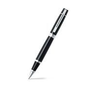 Sheaffer 300 Glossy Black Rollerball Pen with Chrome-Plated Trim