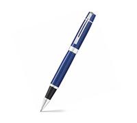 Sheaffer 300 Glossy Blue Lacquer Rollerball Pen with Chrome-Plated Trim