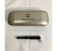 Sheaffer Agio - Pluma estilográfica compacta (acabado dorado), color negro