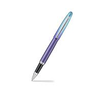 Sheaffer Expressions VFM 9430 - Bolígrafo de punta rodante, color azul y morado perlado degradado con bordes cromados
