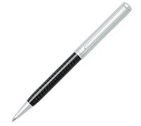 Sheaffer Intensity - Bolígrafo de fibra de carbono cromada con tapa y placa