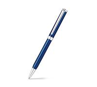 Sheaffer Intensity Engraved Translucent Blue Ballpoint Pen with Chrome Cap and Trim