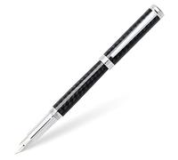 Sheaffer Intensity, tapa de barril de fibra de carbono cromado, borde de placa cromada, bolígrafo (E2923951), color Carbon Fiber/Chrome