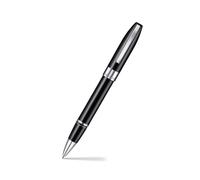 Sheaffer Legacy Heritage - Bolígrafo de punta rodante, lacado negro con borde de placa de paladio y bolsa para bolígrafo