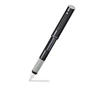 Sheaffer Pluma estilográfica de caligrafía negra mate con tapa negra y borde negro mate en Hangsell, fina
