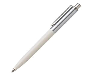 Sheaffer Sentinel White Ballpoint Pen with Chrome Trim