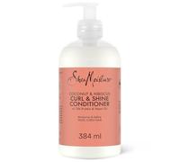 SheaMoisture Acondicionador Curl & Shine, Cabello Rizado u Ondulado, Brillo y Rizos Definidos, Antiencrespamiento, Hidratación Intensa, Aceite de Coco, Hibisco y Manteca de Karité, 384 ml